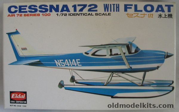 Eidai 1/72 Cessna 172 Skyhawk with Floats, 002-100 plastic model kit